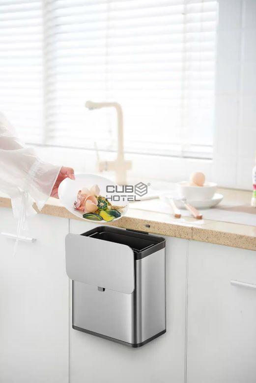Cubo de pared para restos de comida Pure S 7L